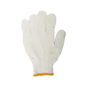 TWXpert Knitted White Nylon Gloves